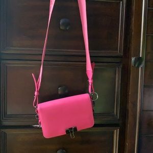 Pink off white purse